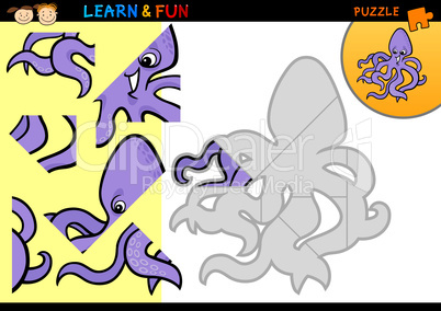 Cartoon octopus puzzle game
