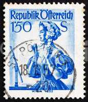 Postage stamp Austria 1951 Woman from Vienna, 1853