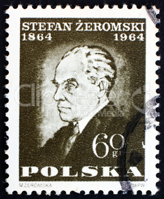 Postage stamp Poland 1964 Stefan Zeromski, Writer