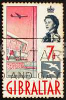 Postage stamp Portugal 1966 Air Terminal, Queen Elizabeth