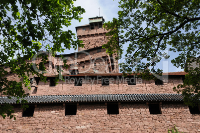 the chateau du Haut Koenigsbourg in Alsace