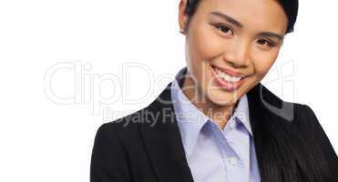 Cropped portrait of an Asian businesswoman