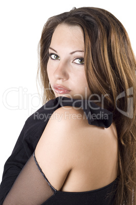 portrait of the young beauty woman. Isolated on white 9 portrait of the young beauty woman. Isolated on white 9