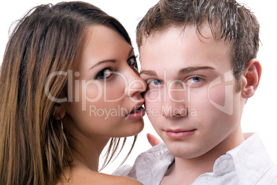 Portrait of the young beauty couple 2