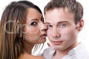 Portrait of the young beauty couple 2