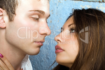 Portrait of the young beauty couple 6