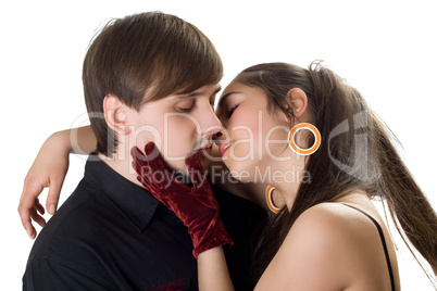Kissing couple