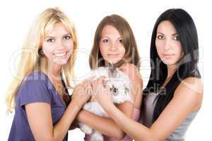 Three young women