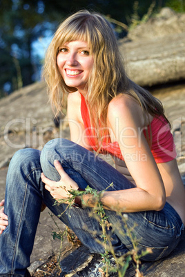 Pretty smiling woman