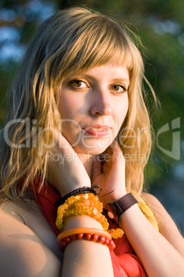 young blond woman