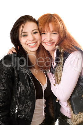 Portrait of two happy women Portrait of two happy women