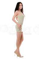 Slim woman in dress