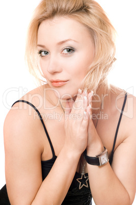 Portrait of a beautiful young blonde