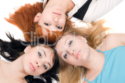 Three young women