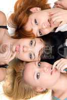 Three playful women