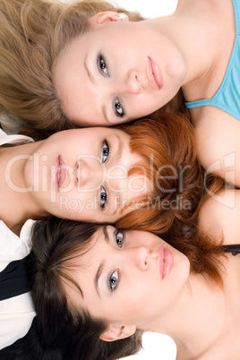 Three thoughtful women