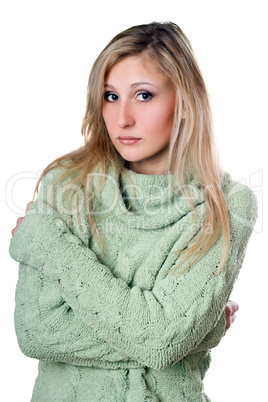 Young woman in sweater