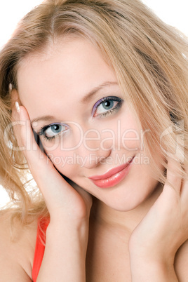 young smiling blond woman