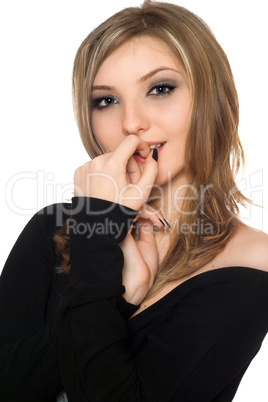 Portrait of a seductive young woman Portrait of a seductive young woman