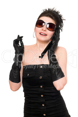 Portrait of attractive young brunette