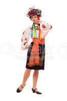 Woman in the Ukrainian national clothes