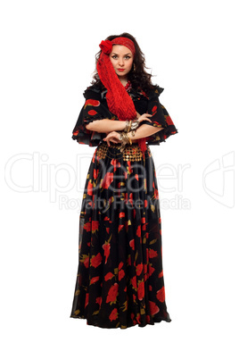 Passionate gypsy woman