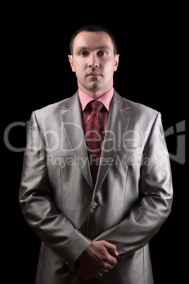 Portrait of a confident businessman. Isolated