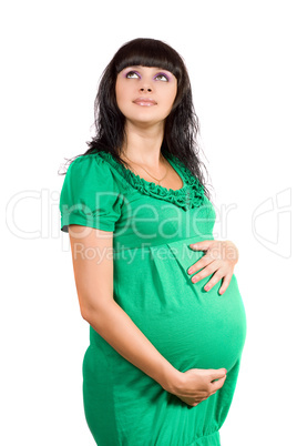 Portrait of a pregnant girl