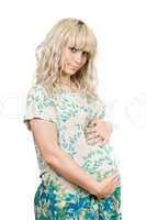 pretty pregnant young blonde