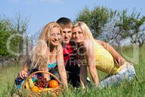 Two pretty blonde and young man