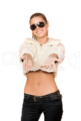 Portrait of cheerful girl