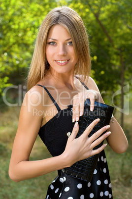 Portrait of a happy young blonde