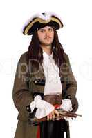 young man in a pirate costume