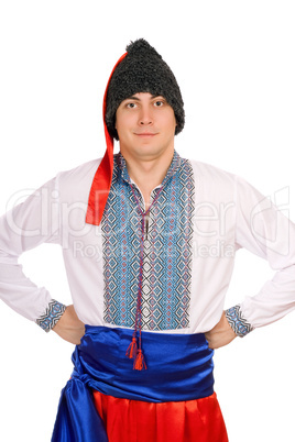 man in the Ukrainian national costume