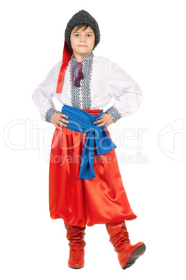 Boy in the Ukrainian national costume