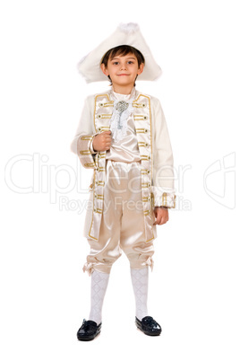 Boy in a historical costume