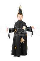 Little boy dressed as astrologer