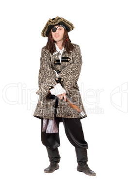 Man in a pirate costume