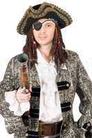 man dressed as pirate