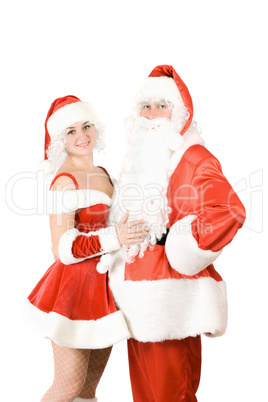 Santa Claus and Snow Maiden