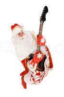 Mad Ded Moroz with a broken guitar