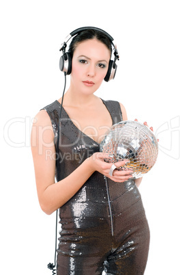 Attractive young woman in headphones Attractive young woman in headphones
