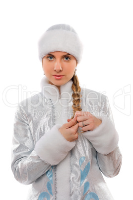 Portrait of a lovely Snow Maiden