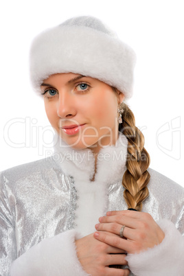Portrait of a attractive Snow Maiden