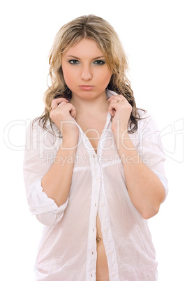 Entrancing young blond woman