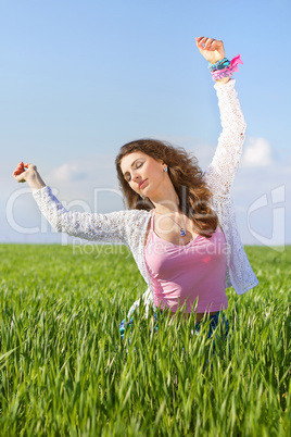 Portrait of attractive young woman