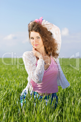 Portrait of young woman