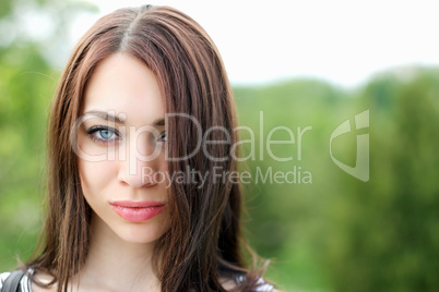 portrait of a nice young woman