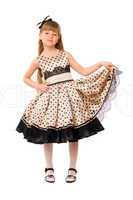 Pretty little girl in a dress
