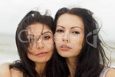 portrait of a two young women